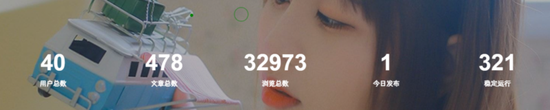 子比美化 - 添加底部统计信息模块小工具-鹿鸣资源站